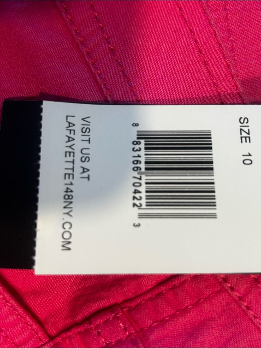 NEW Lafayette 148 New York Hot Pink Straight Leg Pants - Picture 4 of 7